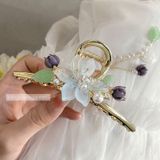  Kẹp tóc Hoa sen xanh 