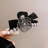  Kẹp tóc hồng nhung đen 