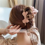  Kẹp tóc Nơ khaki 