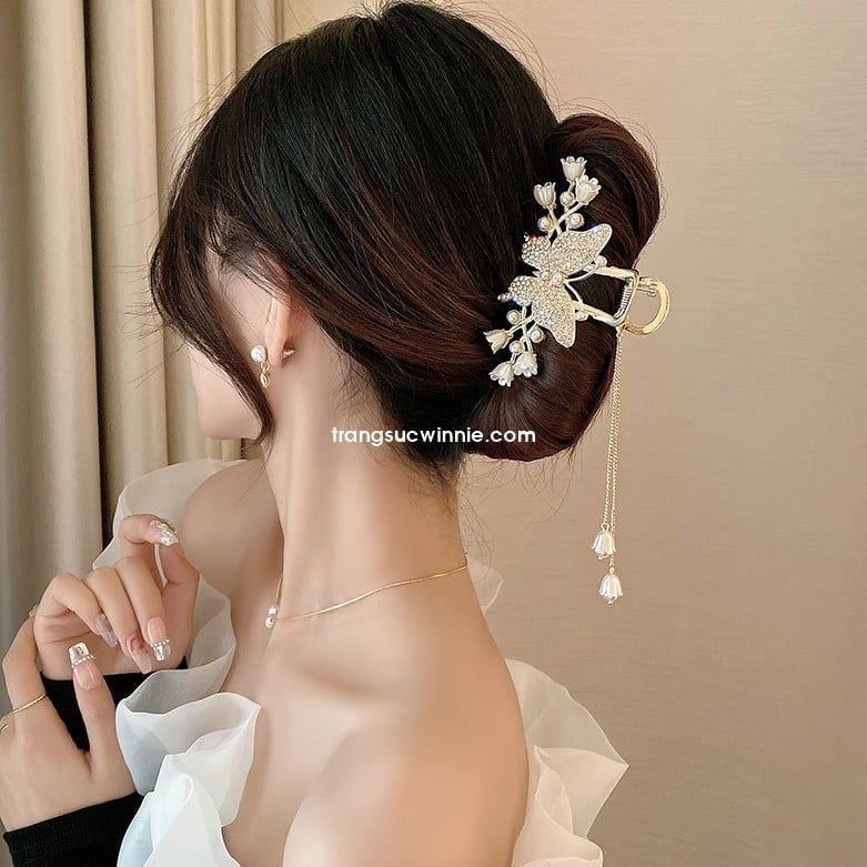  Kẹp tóc Bướm linh lan 