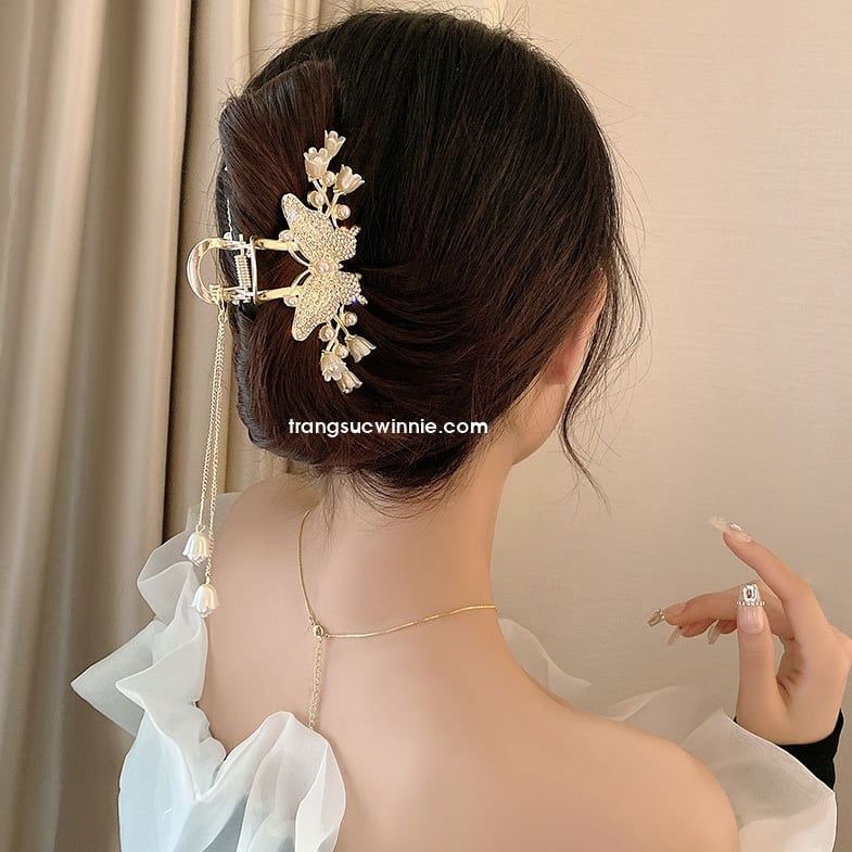  Kẹp tóc Bướm linh lan 