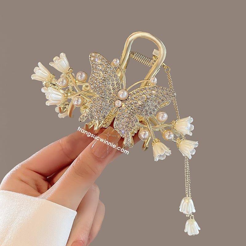  Kẹp tóc Bướm linh lan 