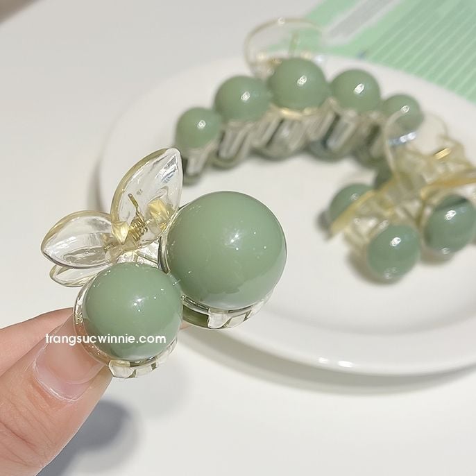  Kẹp tóc Đậu xanh (set 3 cái) 