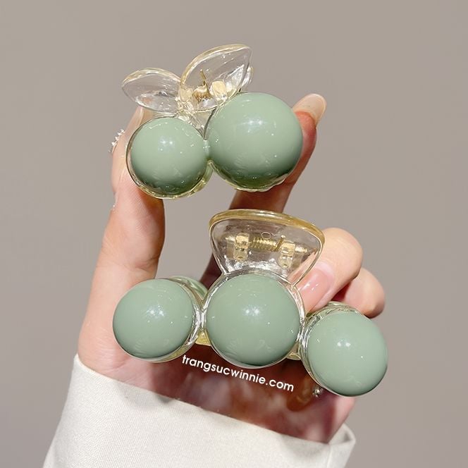  Kẹp tóc Đậu xanh (set 3 cái) 