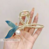  Kẹp tóc Đuôi cá xanh 