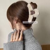  Kẹp tóc Gấu bông trắng 
