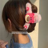  Kẹp tóc gấu dâu 
