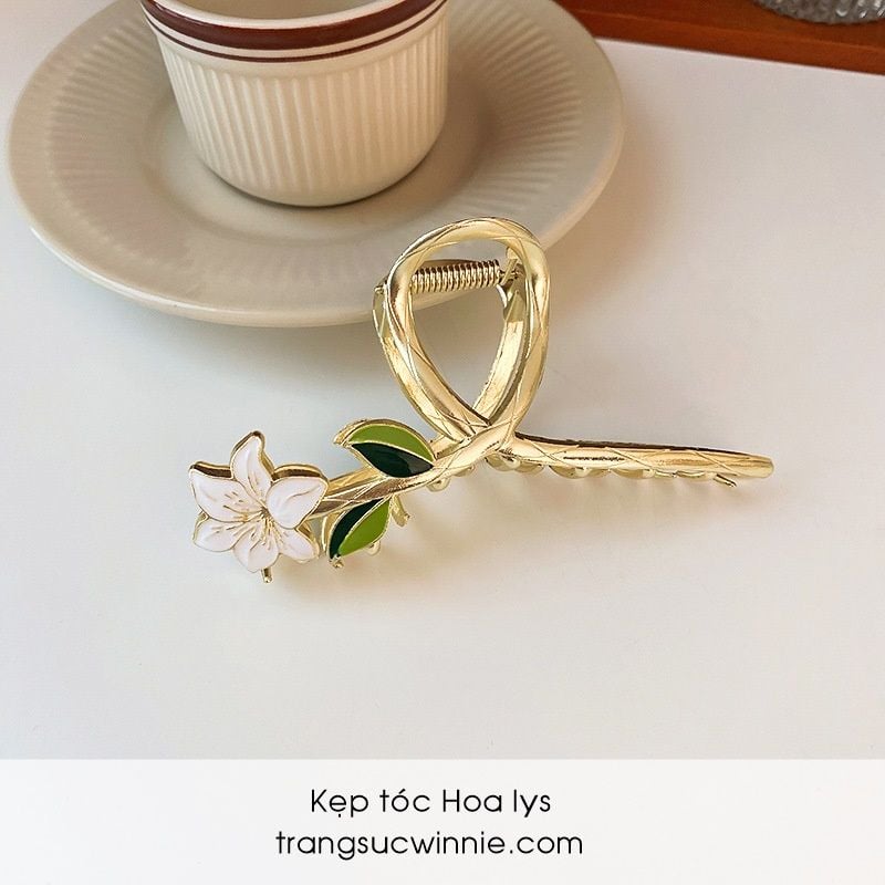  Kẹp tóc Hoa lys 