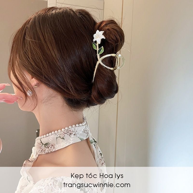  Kẹp tóc Hoa lys 
