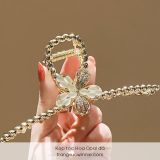  Kẹp tóc Hoa opal đá 
