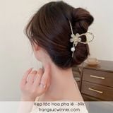  Kẹp tóc Hoa pha lê 