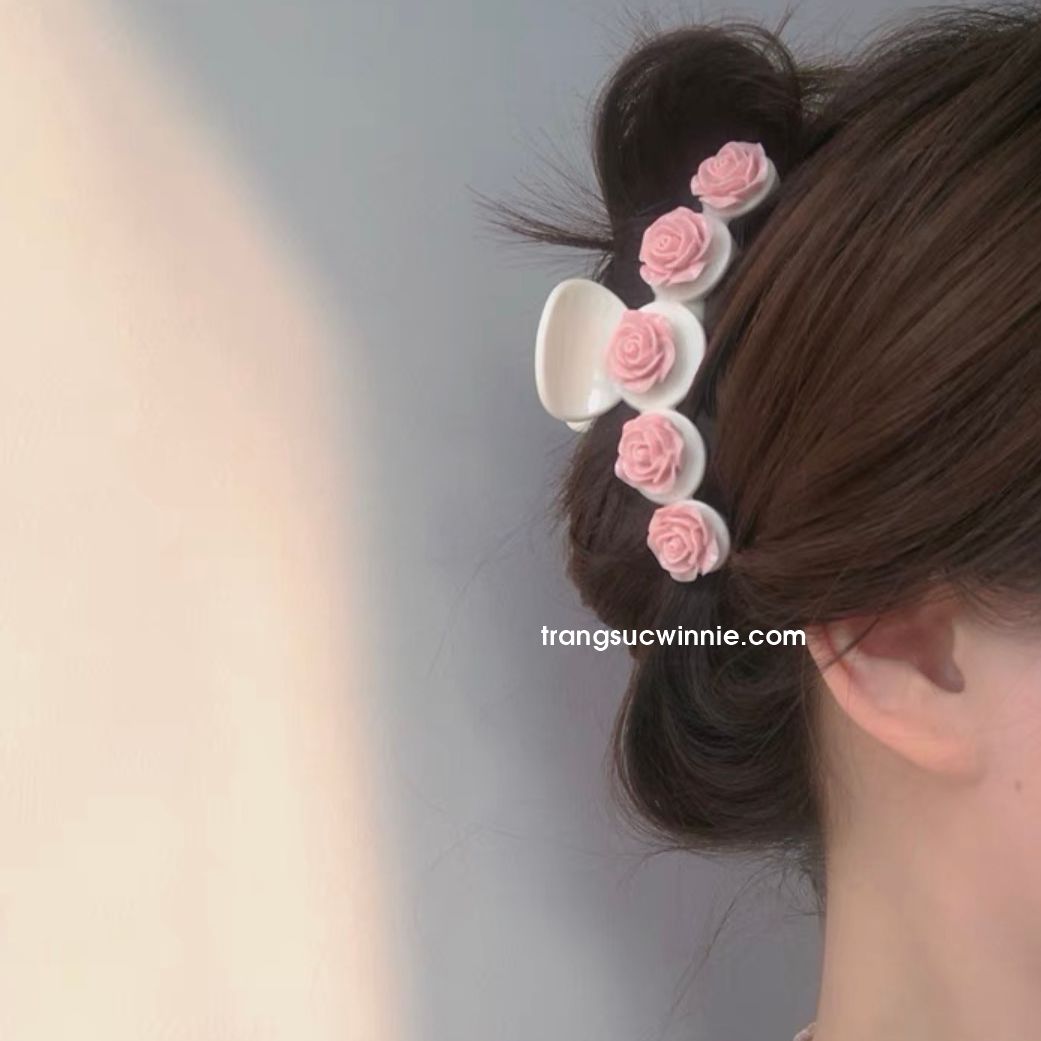  Kẹp tóc Hồng sữa 