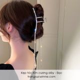  Kẹp tóc Kim cương dây Bạc 