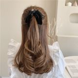  Kẹp tóc Nơ ren - đen 