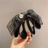  Kẹp tóc Nơ ren - đen 