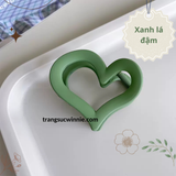  Kẹp tóc Tim nhám 