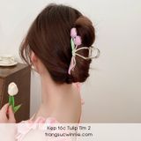  Kẹp tóc Tulip tím 2 