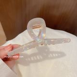  Kẹp tóc xà cừ chéo - Trắng 