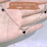  Lắc chân Bạc S925 Black Key 