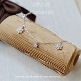  Lắc chân Bạc S925 Blue Snowflake 