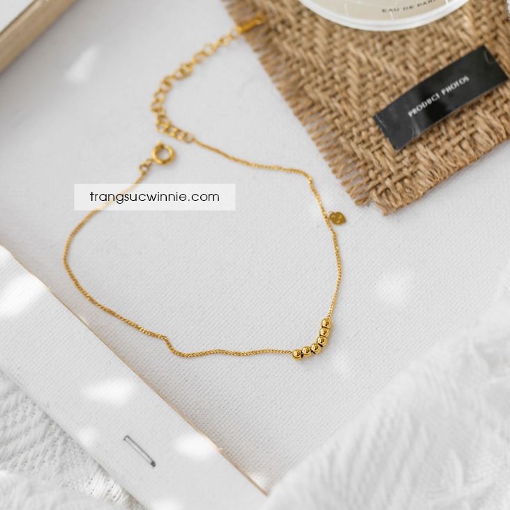  Lắc chân titan Bi Heart 
