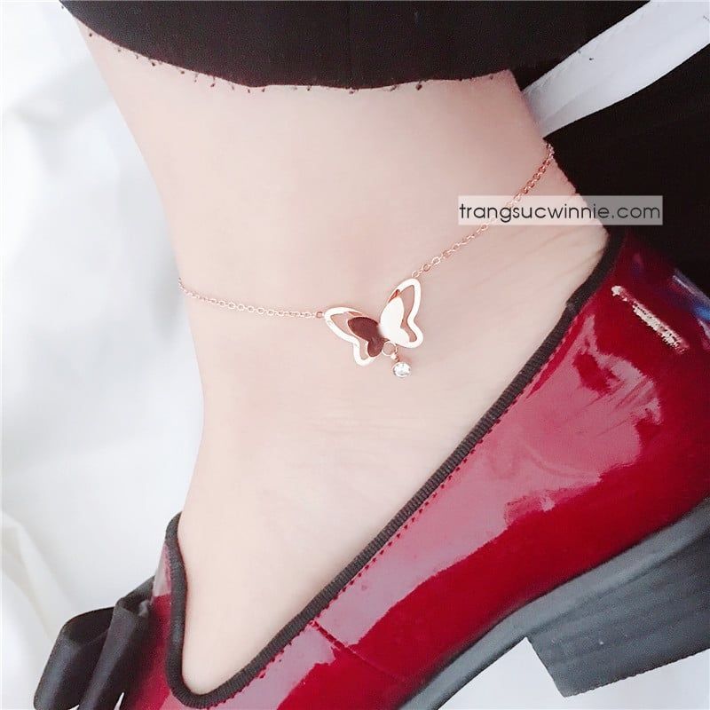  Lắc chân titan bướm 