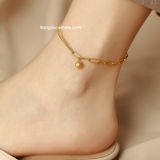  Lắc chân titan Chain bi 