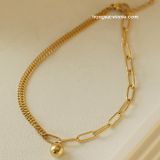  Lắc chân titan Chain bi 