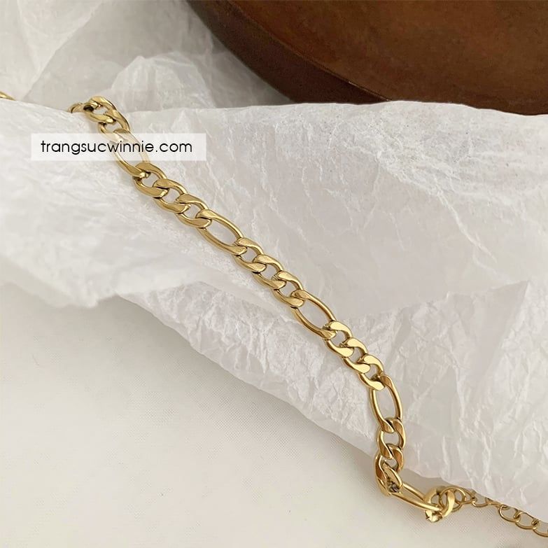  Lắc chân titan Flat chain VG 