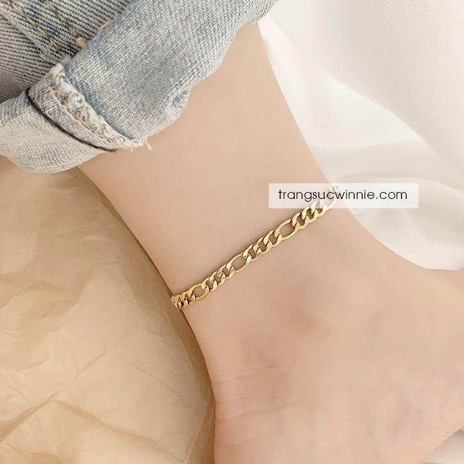  Lắc chân titan Flat chain VG 