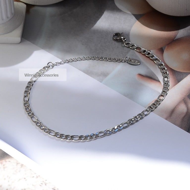  Lắc chân titan flat chain B 