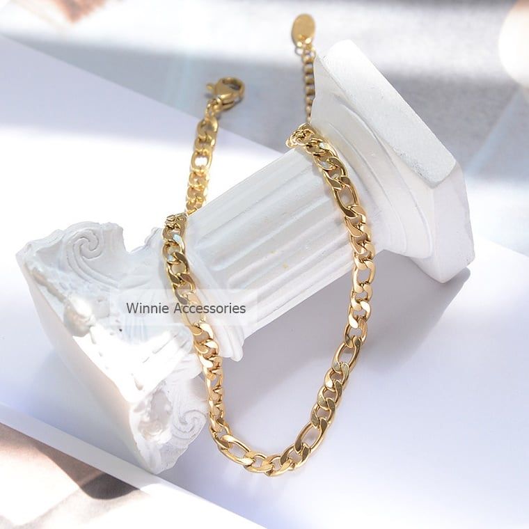  Lắc chân titan Flat chain VG 