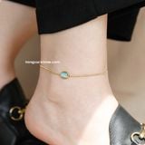  Lắc chân titan Green Opal 