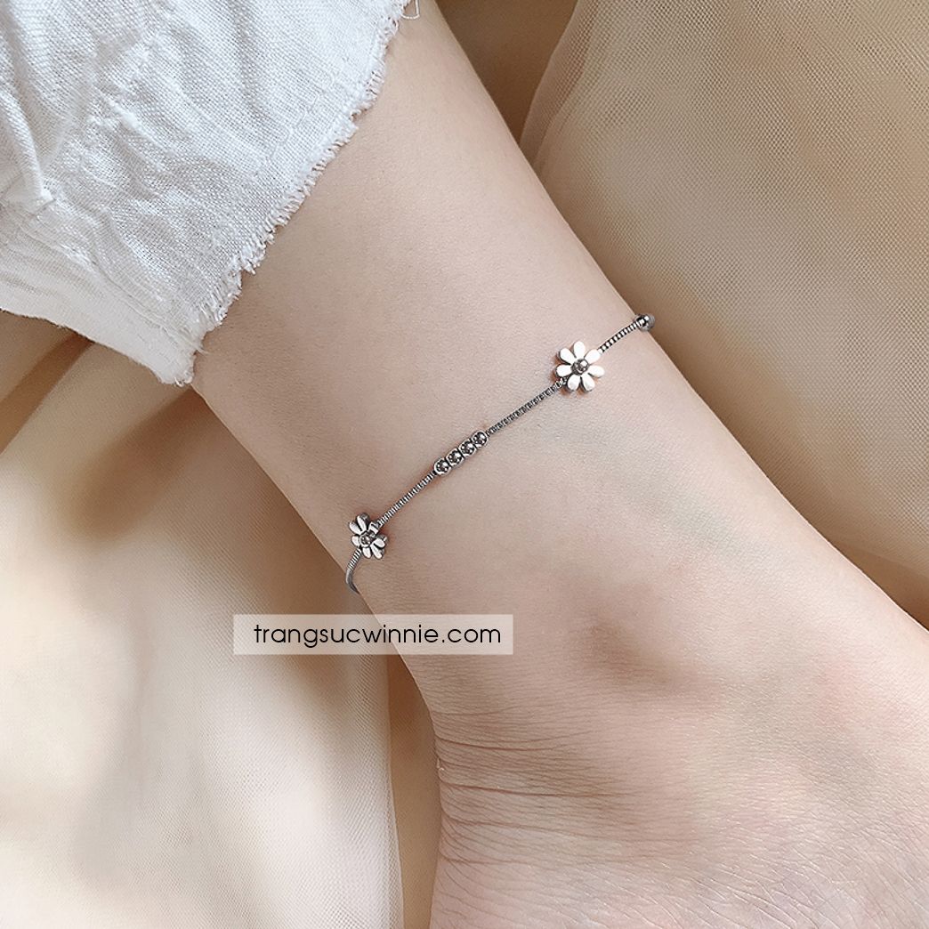  Lắc chân titan Hoa bi B 