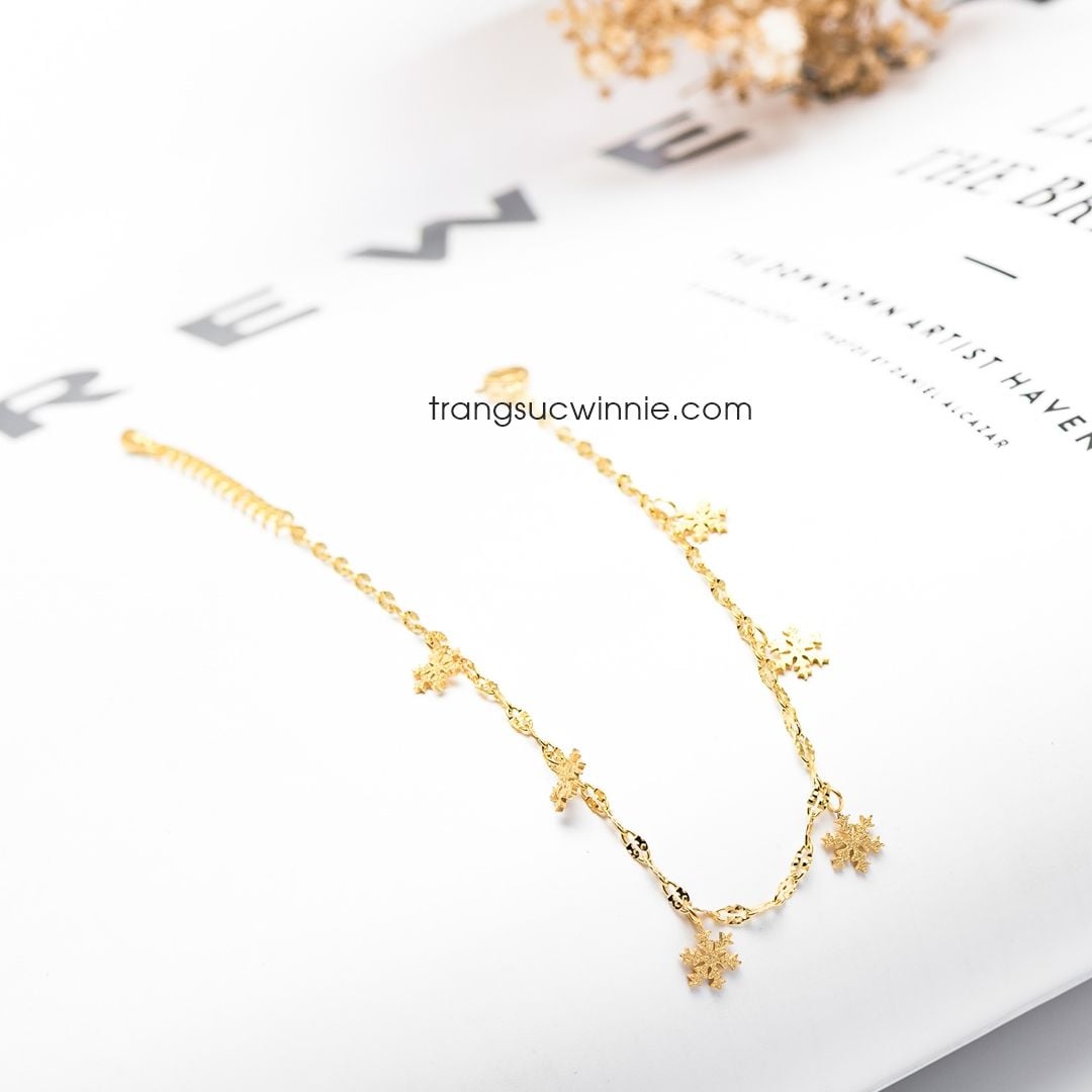  Lắc chân titan Hoa tuyết VG 
