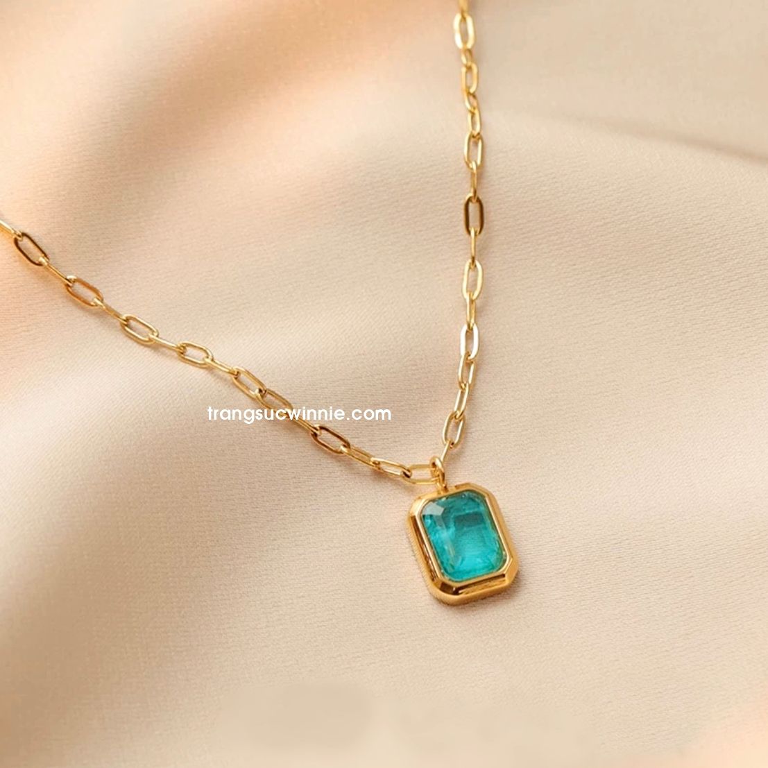  Lắc chân titan Ice Blue 