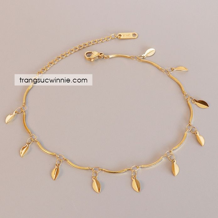  Lắc chân titan Lá 