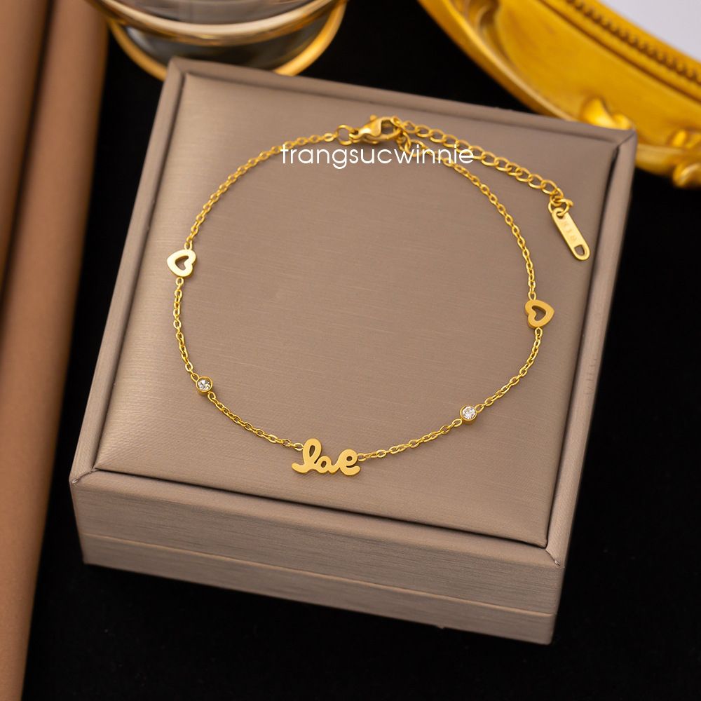  Lắc chân titan Love nhỏ 