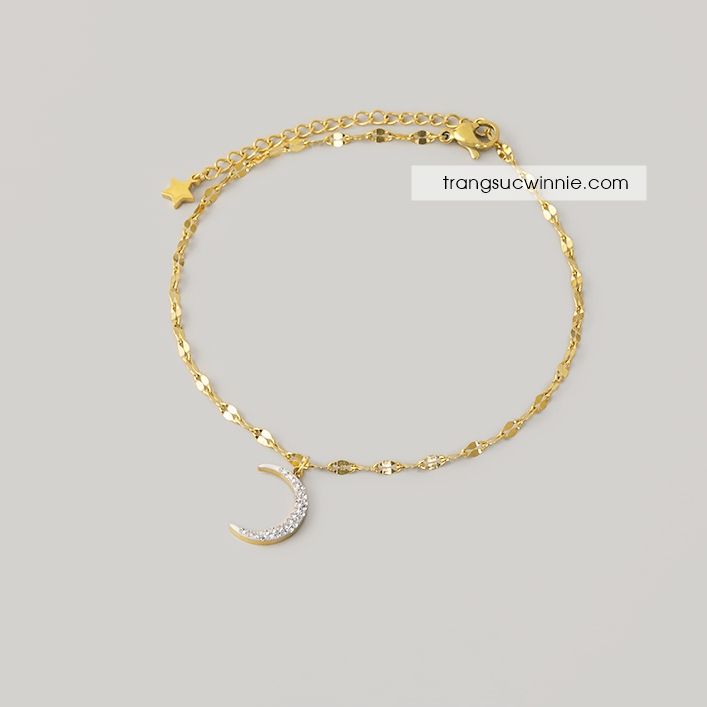  Lắc chân titan Twist Moon 