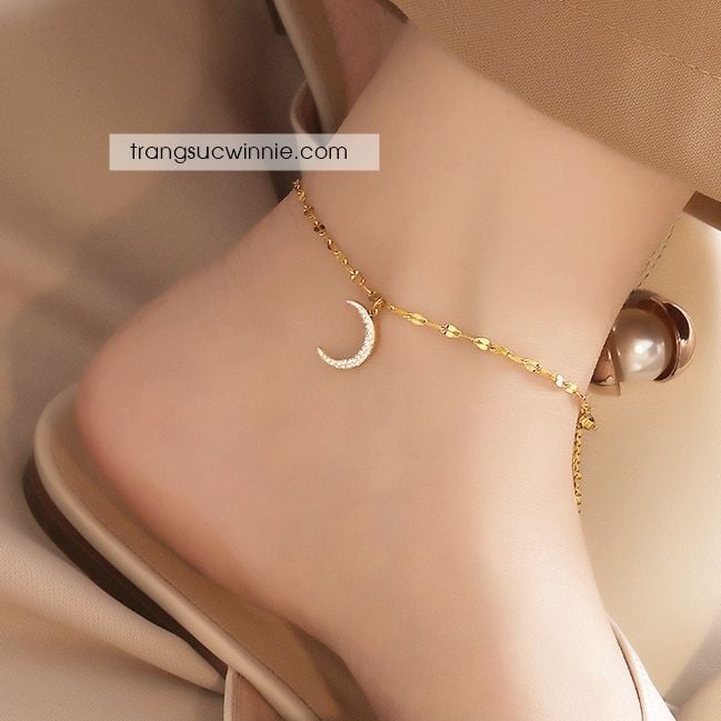  Lắc chân titan Twist Moon 