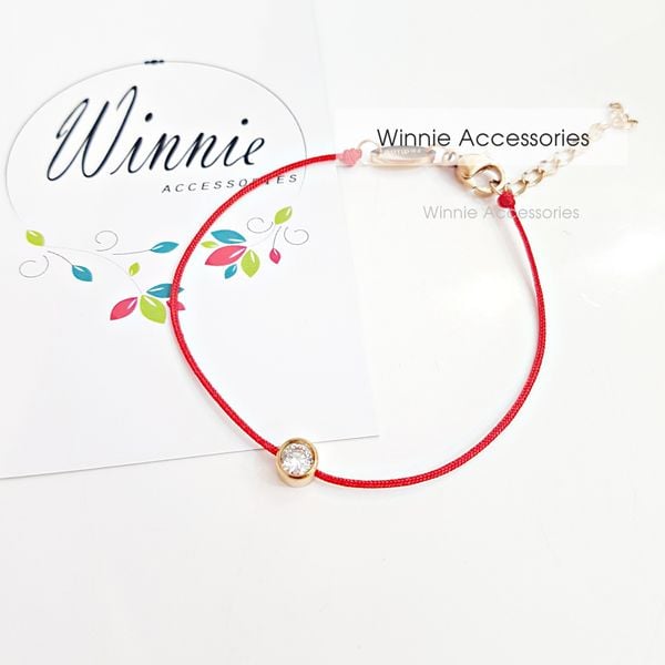  Lắc tay titan Chỉ đỏ kim vàng 