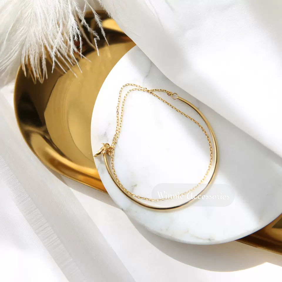  Lắc tay titan Coil gold 