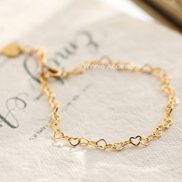  Lắc tay titan Heart gold 