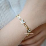  Lắc tay titan 3 bướm xà cừ 