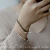  Lắc tay titan Baguette Deco 