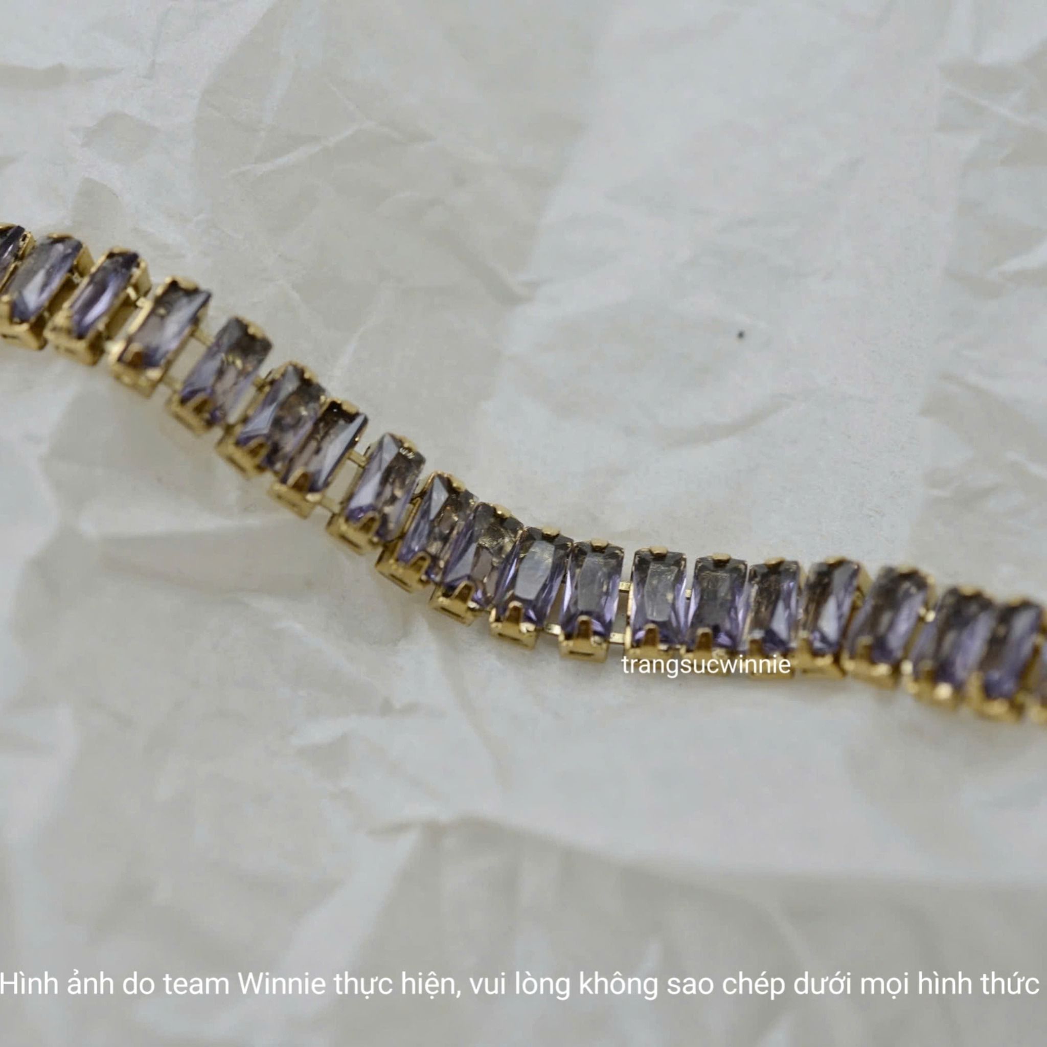  Lắc tay titan Baguette Deco 