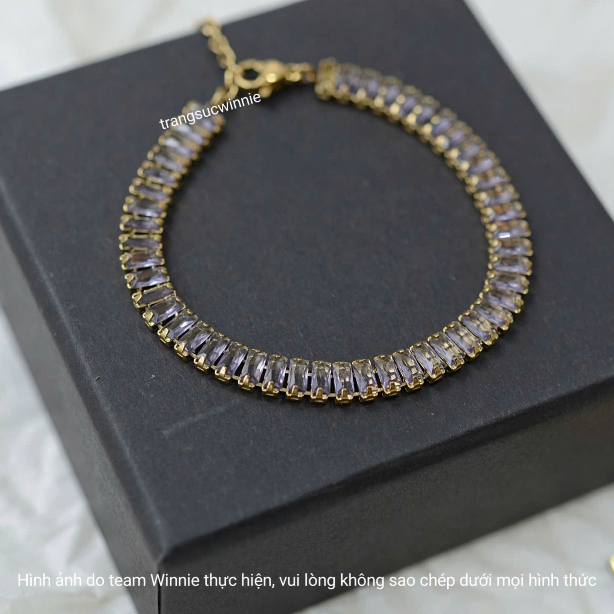  Lắc tay titan Baguette Deco 