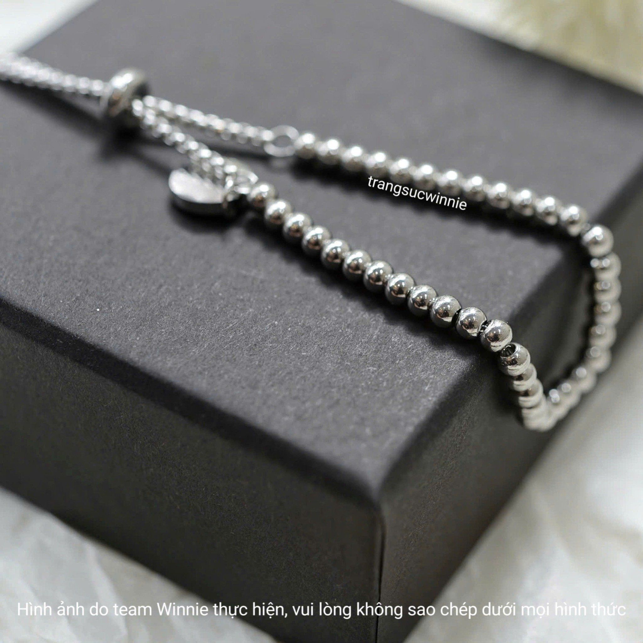  Lắc tay titan bi round tag 