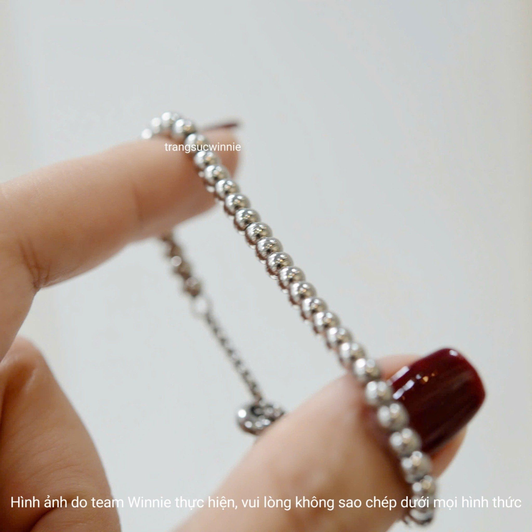  Lắc tay titan bi round tag 