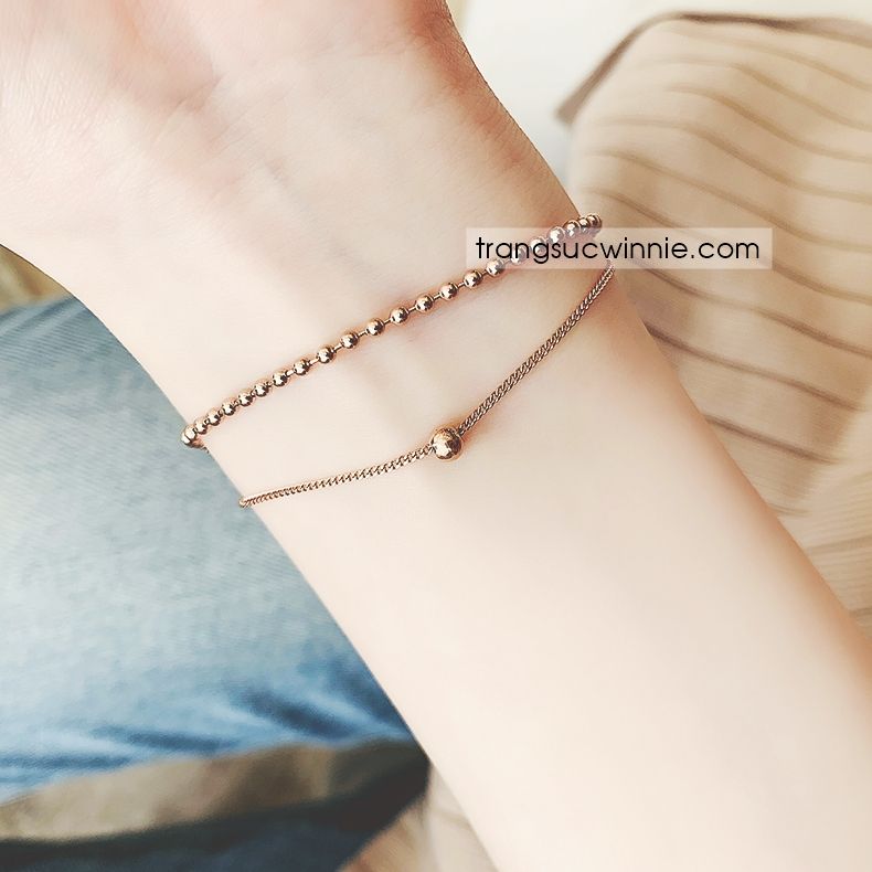  Lắc tay titan bi twins 